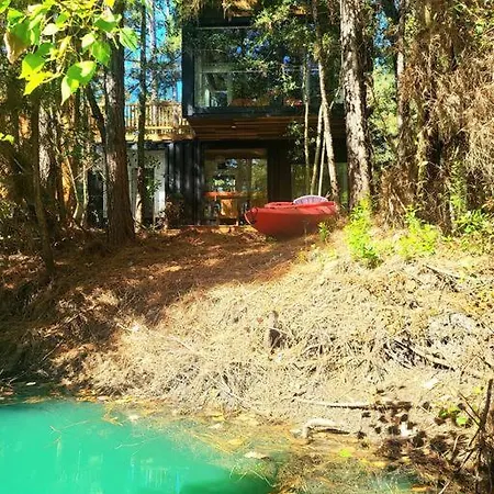 Waterfront Container House In A Magical Forest!
